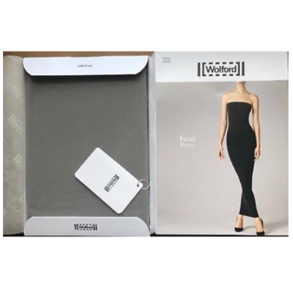 NWT WOLFORD FATAL TUBE DRESS in Midgrey - Picture 6 of 8